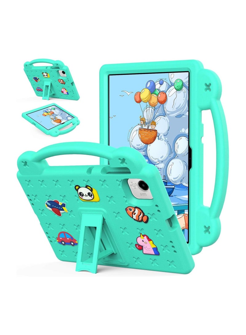 Shockproof Case Compatible with Honor Pad X9a 11.5 Inch (2025), Lightweight EVA Kids Friendly Shockproof Protective Cover with Invisible Bracket and Handle (Mint green) - Image 1